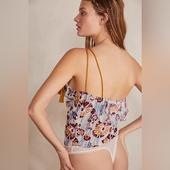 New Free People Initimately Day Date Embroidered Bodysuit - Picture 4 of 7
